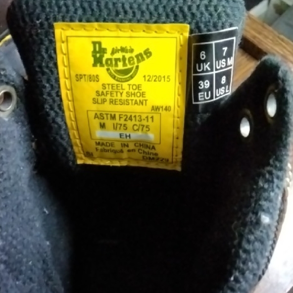 Dr. Martens Dark Brown Industrial Boots - Picture 6 of 9